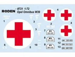 Roden 1/72 German Opel Blitz Omnibus Model