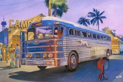 Roden 1/35 PD-3751 Silverside Bus 1947 Greyhound Lines