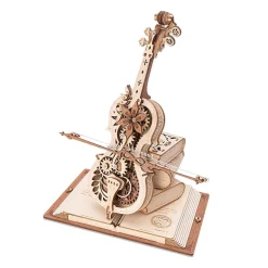 Rokr Magic Cello Mechanical Music Box 3D Wooden Model Kit