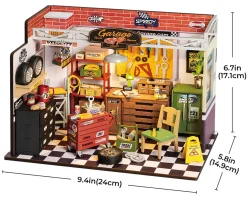 Rolife Garage Workshop Wooden Diorama Kit
