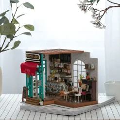 Rolife Simon's Coffee Shop Wooden Diorama Kit