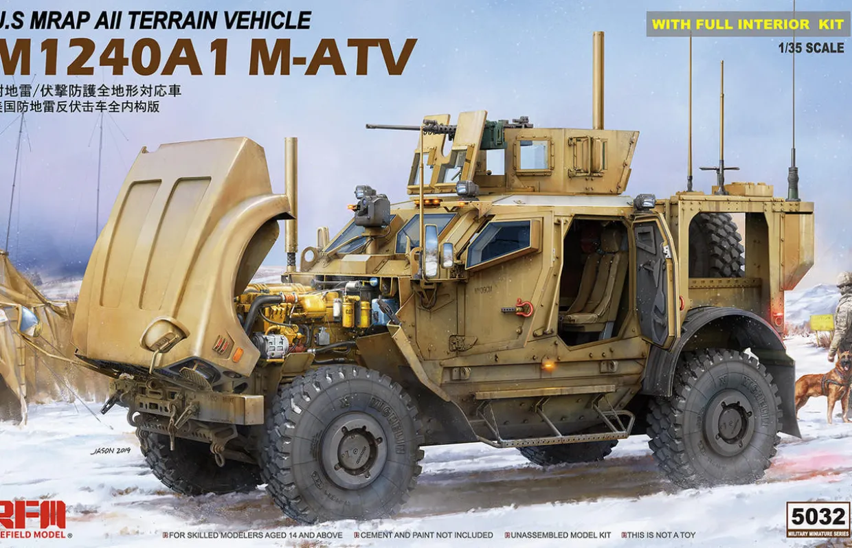 Rye Field Models 1/35 MRAP M1240A1 M-ATV With Full Interior