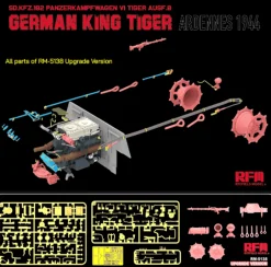 Rye Field Models 1/35 Pz.Kpfw.VI Ausf.B King Tiger Ardennes 1944 Upgraded Kit