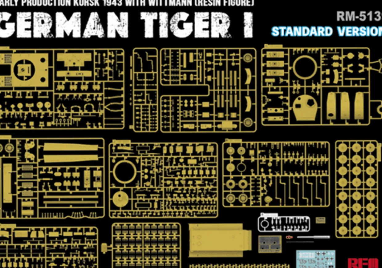 Rye Field Models 1/35 Pz.Kpfw.VI Ausf.E Tiger I Early Production Kursk 1943 Michael Wittmann Standard Kit