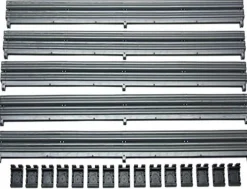 Scalextric Barriers & Clips (x5)
