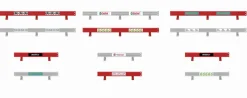 Scalextric Crash Barriers With Stickers