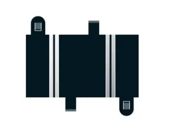 Scalextric Quarter Straight 87mm (x2)