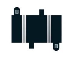 Scalextric Quarter Straight 87mm (x2)