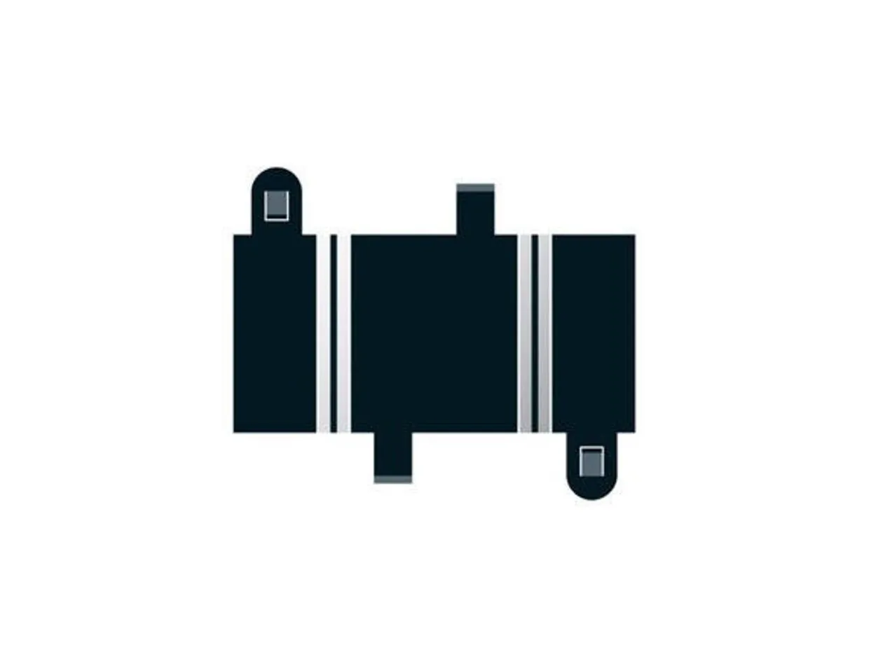 Scalextric Short Straight 78mm (x2)