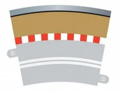 Scalextric Single Lane Radius 3 Curve Outer Borders 22.5 x 4