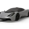 Scalextric Slot Car - GMA T.50 - Silver