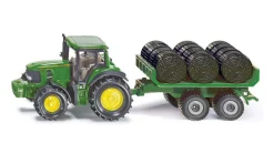 Siku 1/87 John Deere 7530 with Bale Trailer