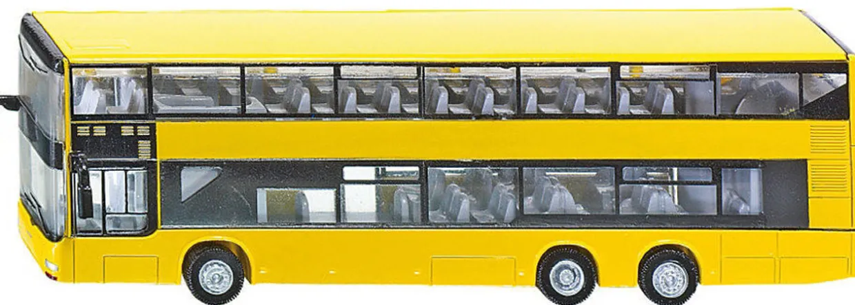 Siku 1/87 MAN Double Decker Bus Diecast Model