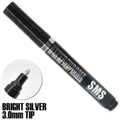 SMS Hyperchrome Chrome Marker Pen - Bright Silver - 3mm Tip