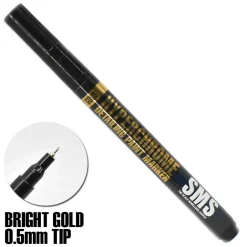 SMS Hyperchrome Chrome Marker Pen - Bright Gold - 0.5mm Tip
