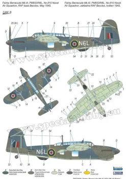 Special Hobby 1/72 Fairey Barracuda Mk.III ASV Mk.XI Radar Model Kit