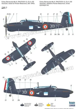 Special Hobby 1/72 Fairey Barracuda Mk.III ASV Mk.XI Radar Model Kit