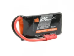 Spektrum 800mAh 1S 3.7V 30C LiPo Battery; JSTO-SPMX8001S30