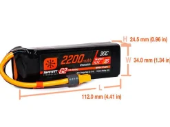 Spektrum 2200mAh 3S 11.1V SMART G2 30C IC3