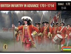 Strelets 1/72 War of Spanish Succession British Infantry in Advance 1701-1714