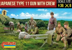 Strelets 1/72 WWII Japanese Type 11 ATG with Crew