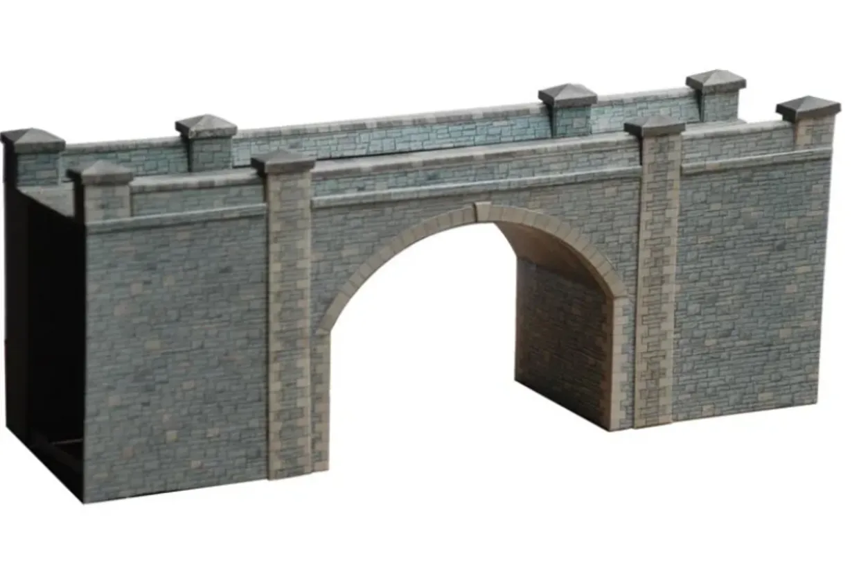 Superquick 1/76 Bridge & Tunnel Entrance (Stone) Card Building Kit