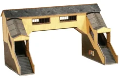 Superquick 1/76 Covered Footbridge (Red Brick) Card Building Kit