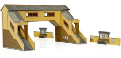 Superquick 1/76 Covered Footbridge (Red Brick) Card Building Kit