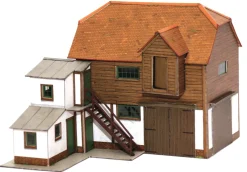 Superquick 1/76 Farm Hayloft & Barn Card Building Kit