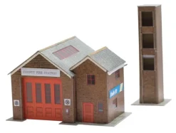 Superquick 1/76 Fire Station Card Building Kit