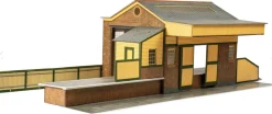 Superquick 1/76 Goods Depot (Red Brick) Card Building Kit