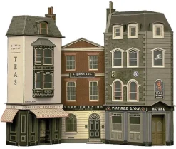 Superquick 1/76 Low Relief Hotel, Offices & Restaurant Card Building Kit