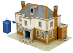 Superquick 1/76 Police Station & Public Library Card Building Kit