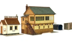 Superquick 1/76 Signal Box and Coal Order Office Card Building Kit