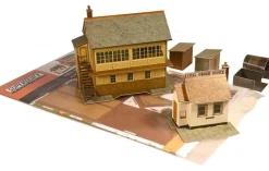 Superquick 1/76 Signal Box and Coal Order Office Card Building Kit