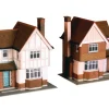 Superquick 1/76 Two Detatched Houses Card Building Kit