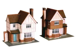 Superquick 1/76 Two Detatched Houses Card Building Kit