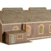 Superquick 1/76 Two Road Locomotive Shed Card Building Kit