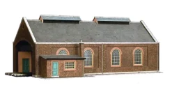 Superquick 1/76 Two Road Locomotive Shed Card Building Kit