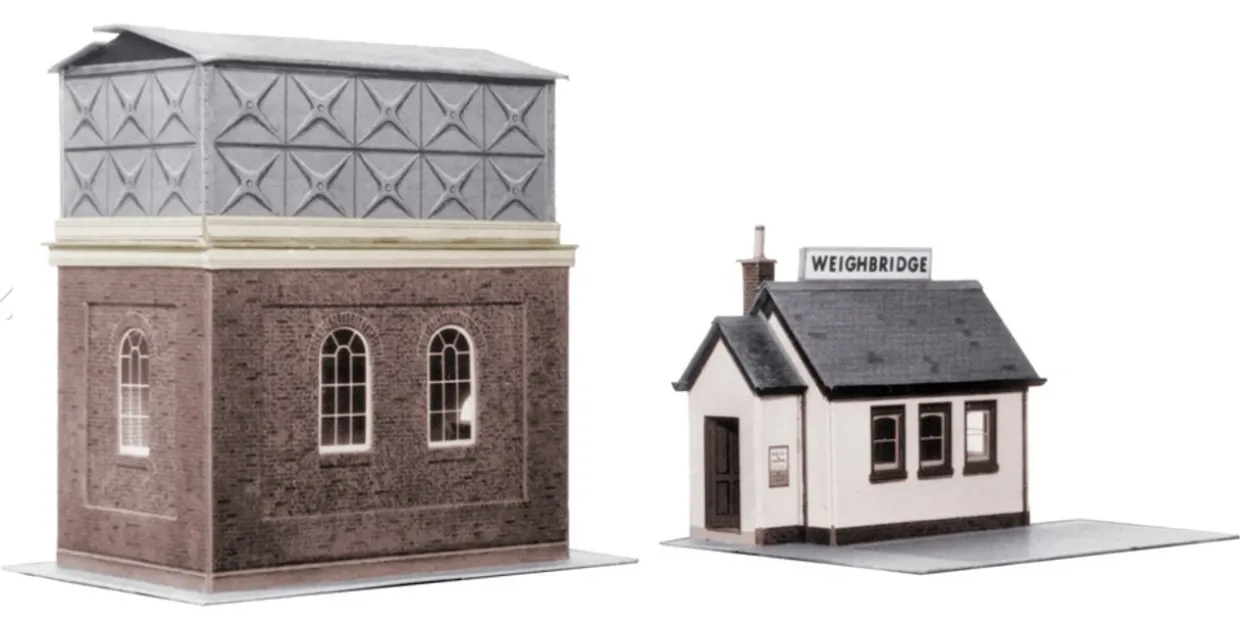 Superquick 1/76 Water Tower & Weighbridge Card Building Kit