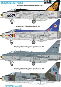 Sword 1/72 BAC/EE Lightning T.4/T.5