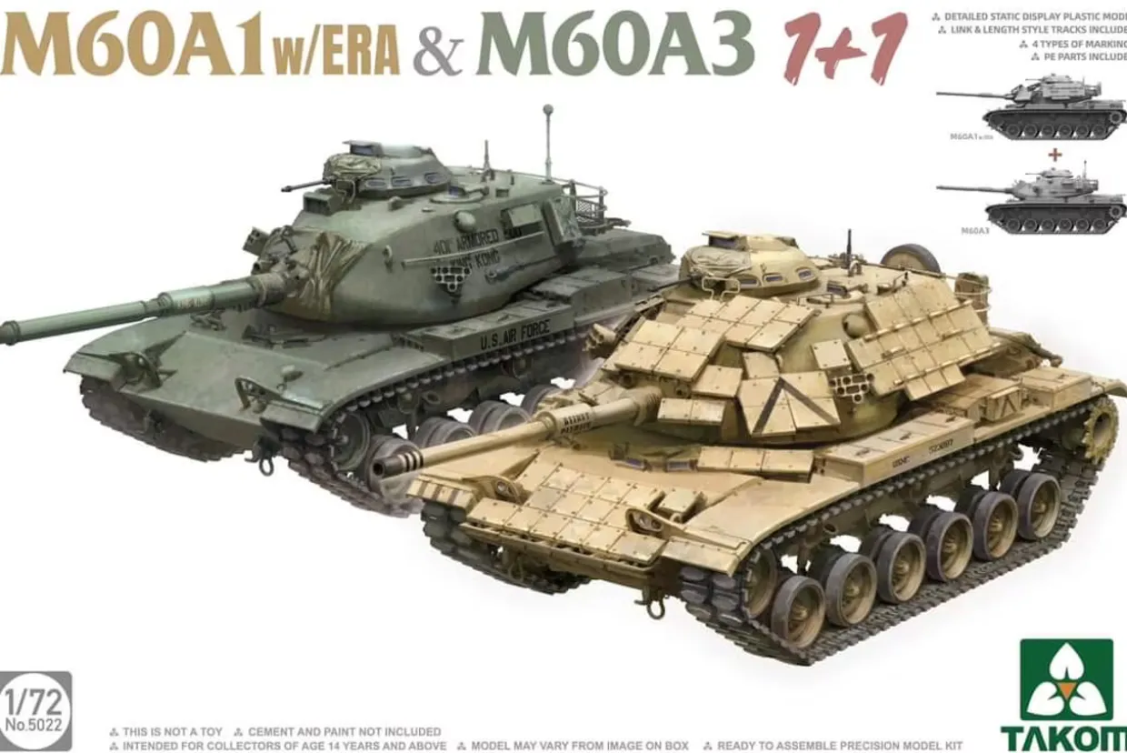 Takom 1/72 M60A1 with ERA and M60A3