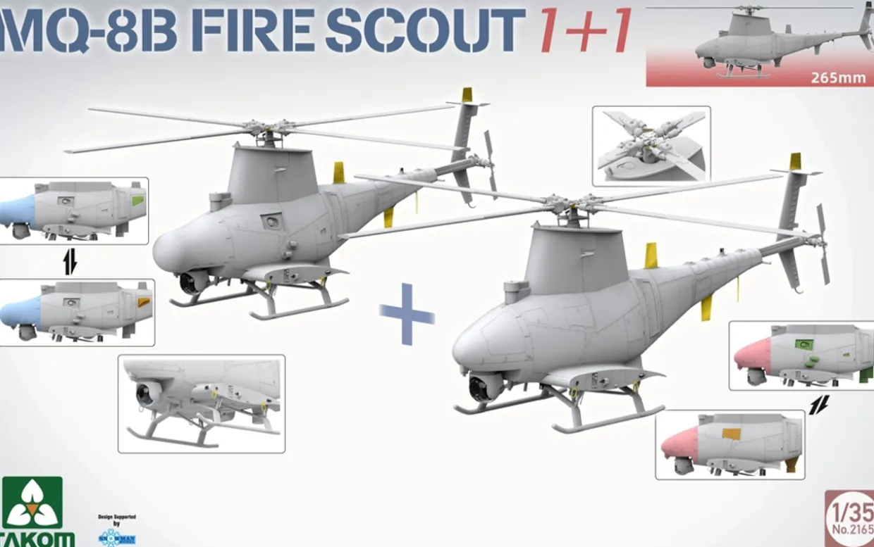 Takom 1/35 Northrop Grumman MQ-8B Fire Scout Model Kit