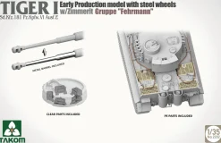 Takom 1/35 Pz.Kpfw.VI Ausg.E Tiger I Gruppe Fehrmann Early Production with Steel Wheels