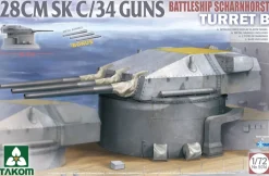 Takom 1/72 Scharnhorst Turret B 28cm SK C/34