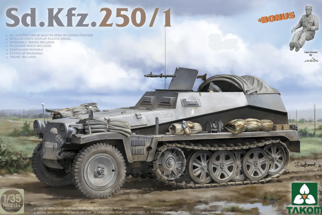 Takom 1/35 Sd.Kfz.250/1 Half-track
