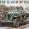 Takom 1/35 Willy's Jeep 1/4 Ton Utility Truck with Trailer US Army