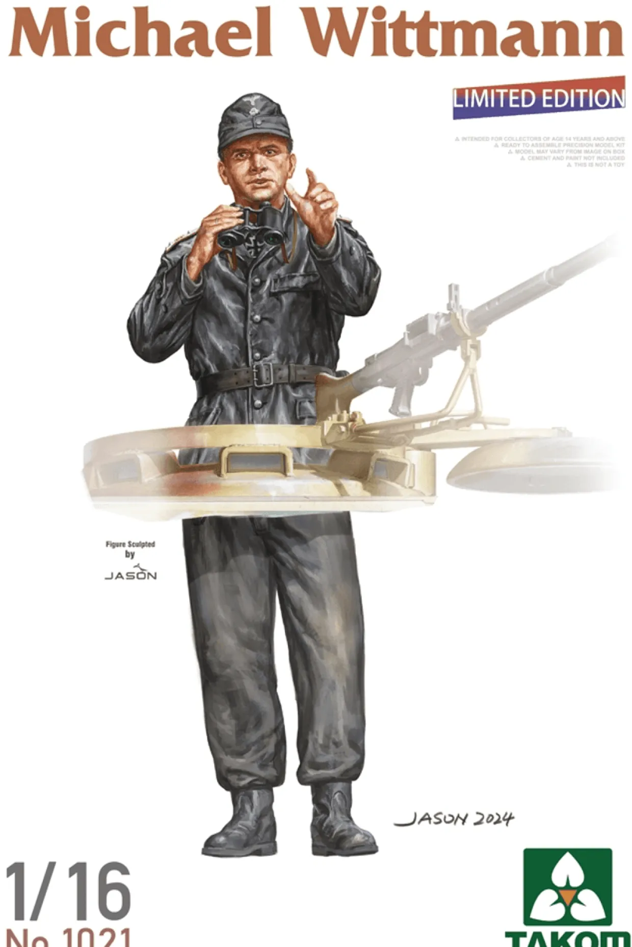 Takom 1/16 WWII German Tank Ace Michael Wittmann Limited Edition