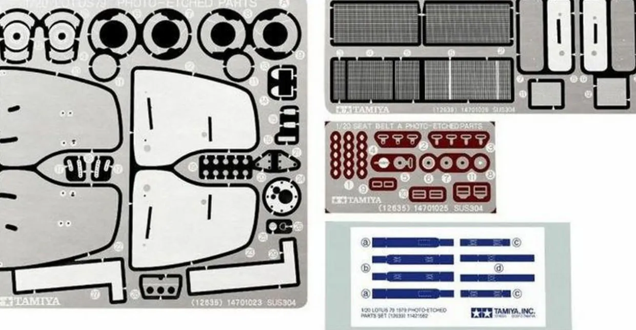 Tamiya 1/20 Lotus Type 79 1979 Martini Photo Etched Parts