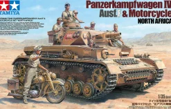 Tamiya 1/35 Pz.Kpfw.IV Ausf.F & Motorcycle North Africa